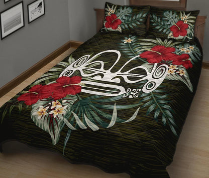 Marquesas Islands Polynesian Quilt Bed Set - Special Hibiscus