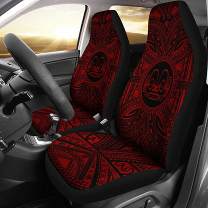 Marquesas Islands Car Seat Cover - Marquesas Islands Coat Of Arms Polynesian Red Black