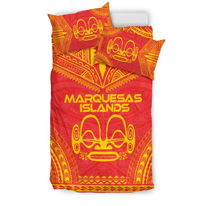 Marquesas Islands Flag Polynesian Chief Duvet Cover Set