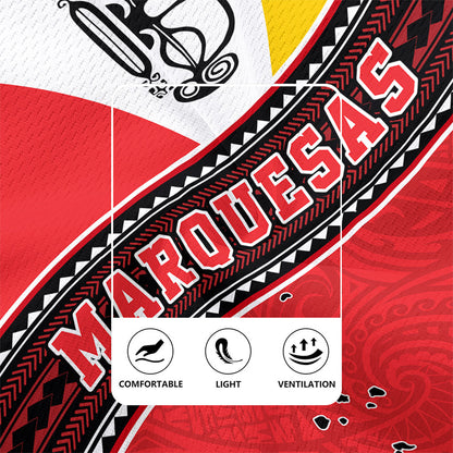 Marquesas Islands Rugby Jersey Flag And Coat Of Arms