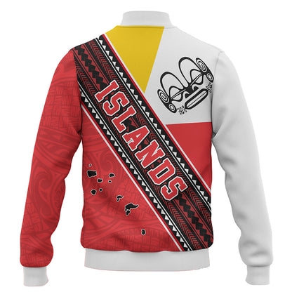 Marquesas Islands Baseball Jacket Flag And Coat Of Arms