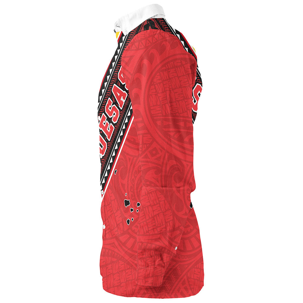 Marquesas Islands Long Sleeve Shirt Flag And Coat Of Arms