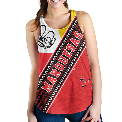 Marquesas Islands Women Tank Flag And Coat Of Arms