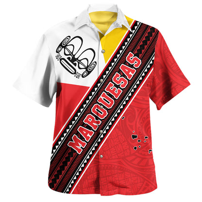 Gambier Islands Hawaiian Shirt Flag And Coat Of Arms