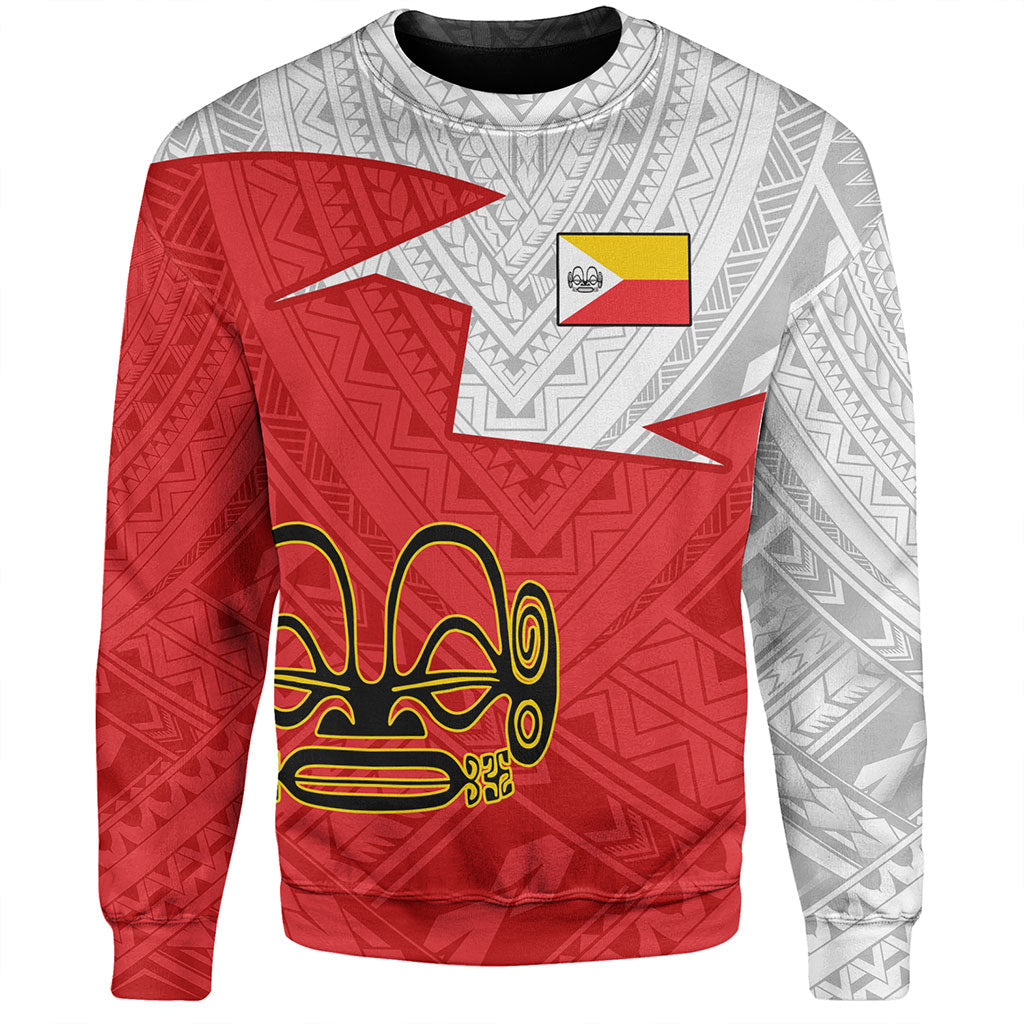 Marquesas Islands Sweatshirt Polynesian Tattoo Flag And Coat Of Arms