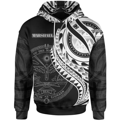 Marshall Islands Hoodie - Polynesian Patterns Best Marshall Ever