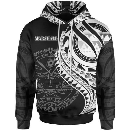 Marshall Islands Hoodie - Polynesian Patterns Best Marshall Ever