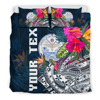 Marshall Islands Custom Personalised Bedding Set - Summer Vibes