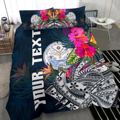 Marshall Islands Custom Personalised Bedding Set - Summer Vibes