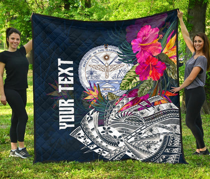 Marshall Islands Custom Personalised Premium Quilt - Summer Vibes