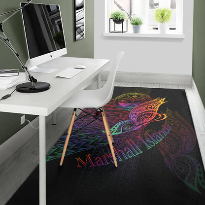 Marshall Islandss Area Rug - Butterfly Polynesian Style