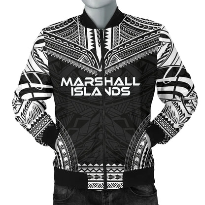Marshall Islands Polynesian Chief Bomber Jacket - Black Version