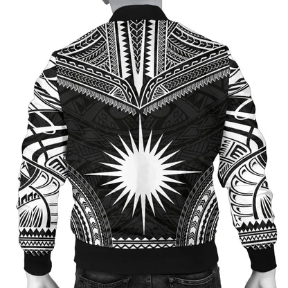 Marshall Islands Polynesian Chief Bomber Jacket - Black Version