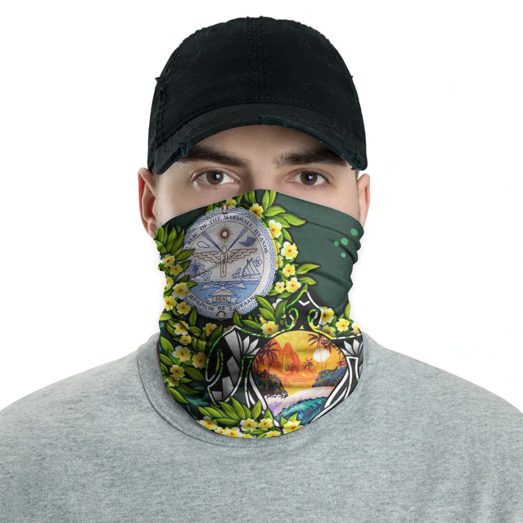 Marshall Islands Crest Neck Gaiter - Ti Leaf Lei Turtle