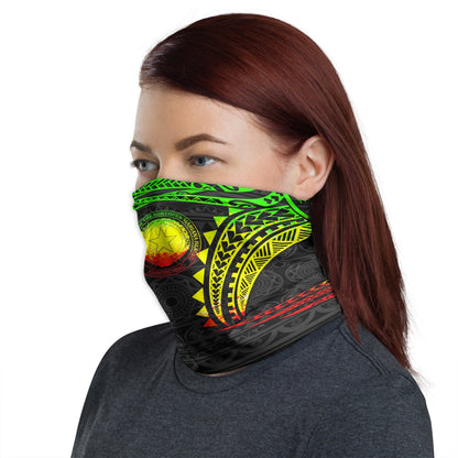 Marshall Islands Crest Neck Gaiter - Tribal Pattern Reggae