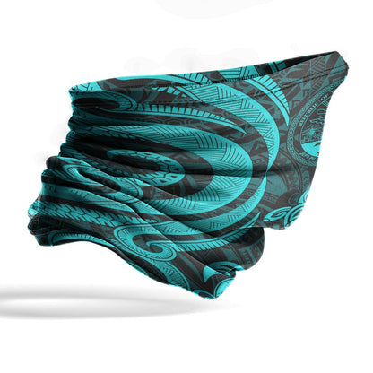 Marshall Islands Crest Neck Gaiter - Turtle Tentacle Turquoise