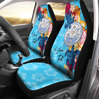 Marshall Islands Custom Personalised Car Seat Covers - Tropical Style