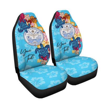 Marshall Islands Custom Personalised Car Seat Covers - Tropical Style
