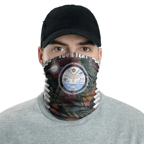 Marshall Islands Custom Personalised Neck Gaiter - Polynesian Chain