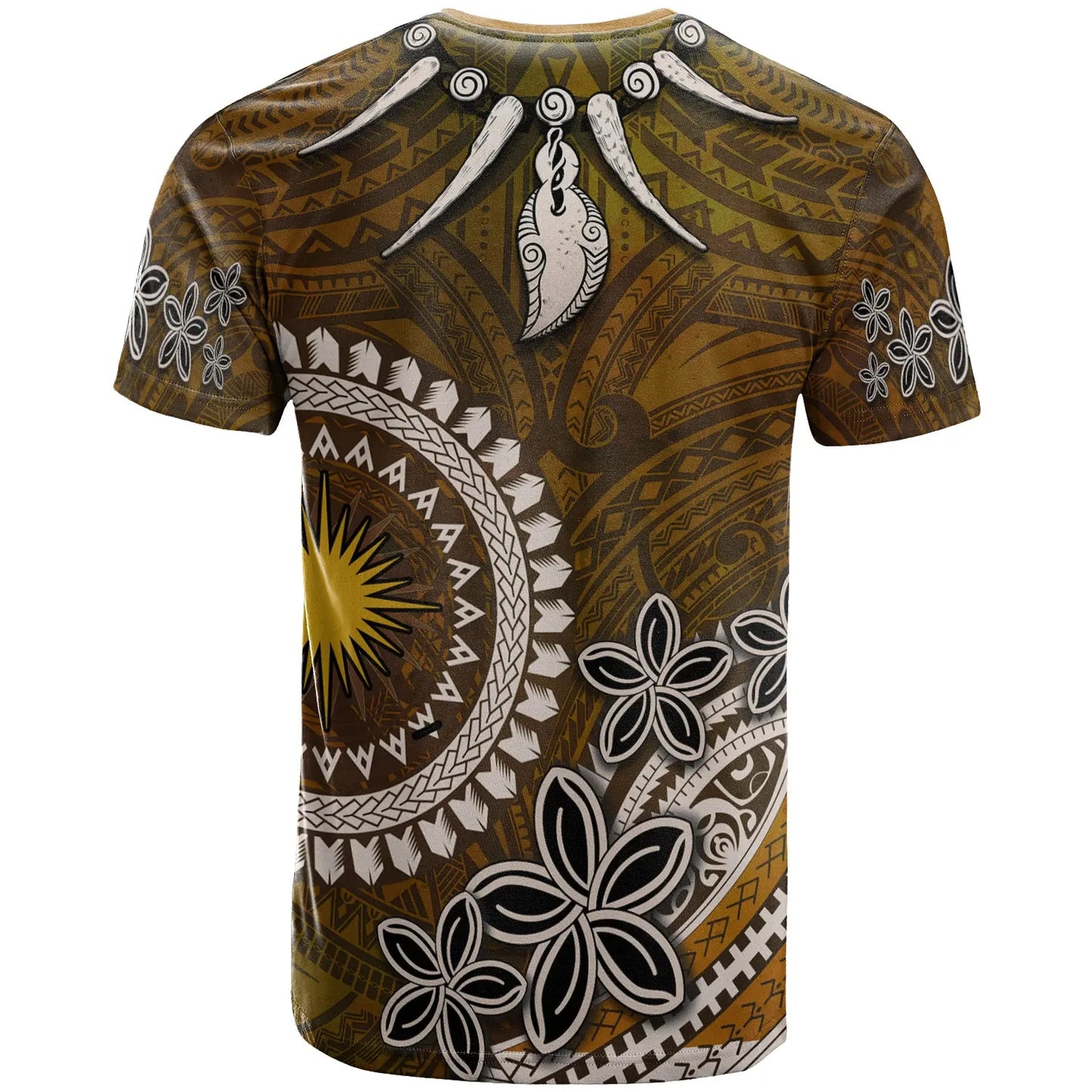 Marshall Islands Custom Personalised T-Shirt - Polynesian Boar Tusk