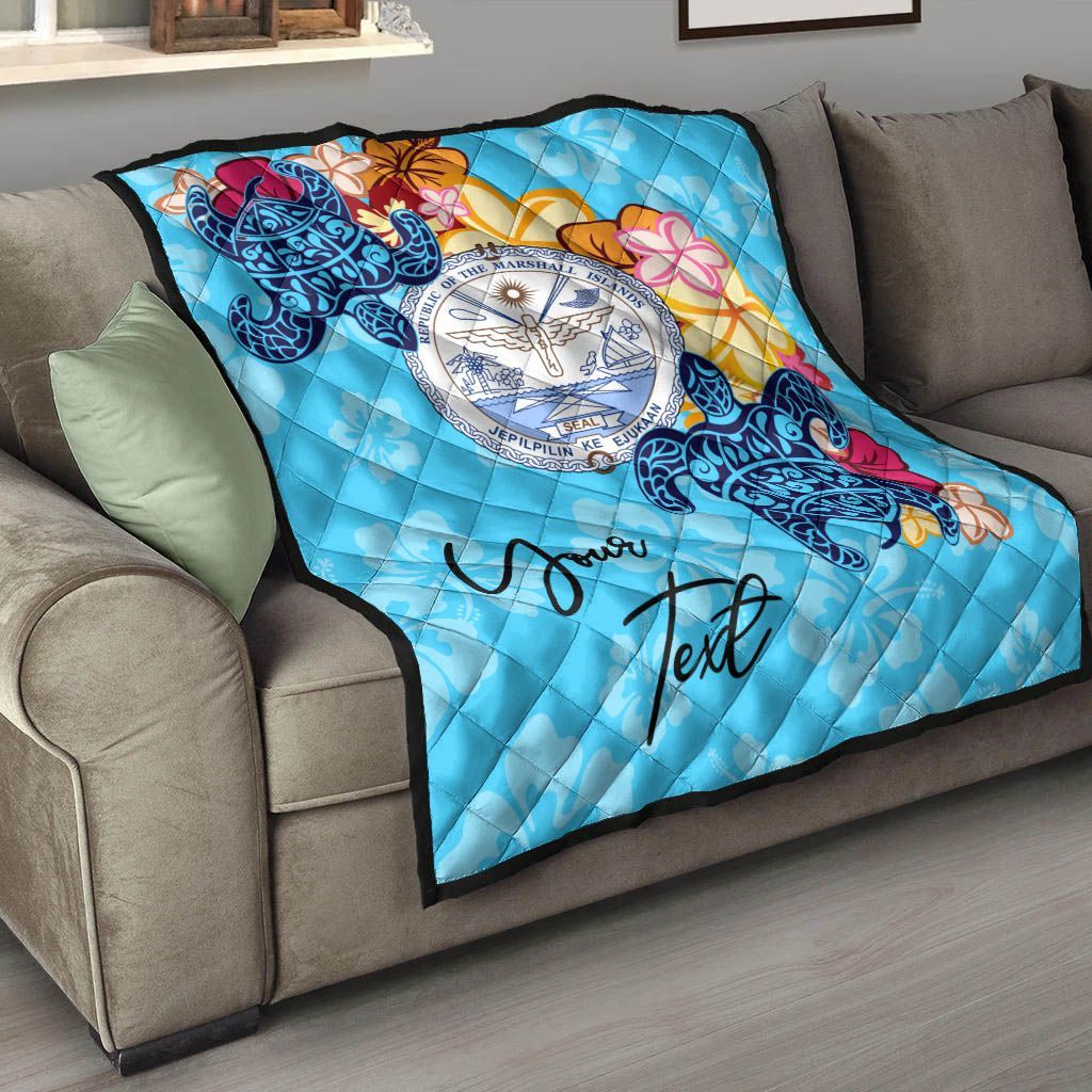 Marshall Islands Custom Personalised Premium Quilt - Tropical Style