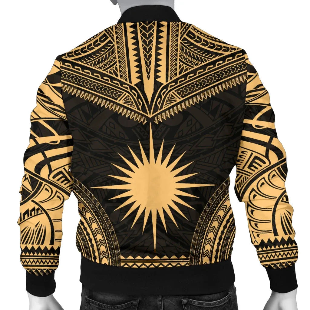 Marshall Islands Polynesian Chief Bomber Jacket - Gold Version