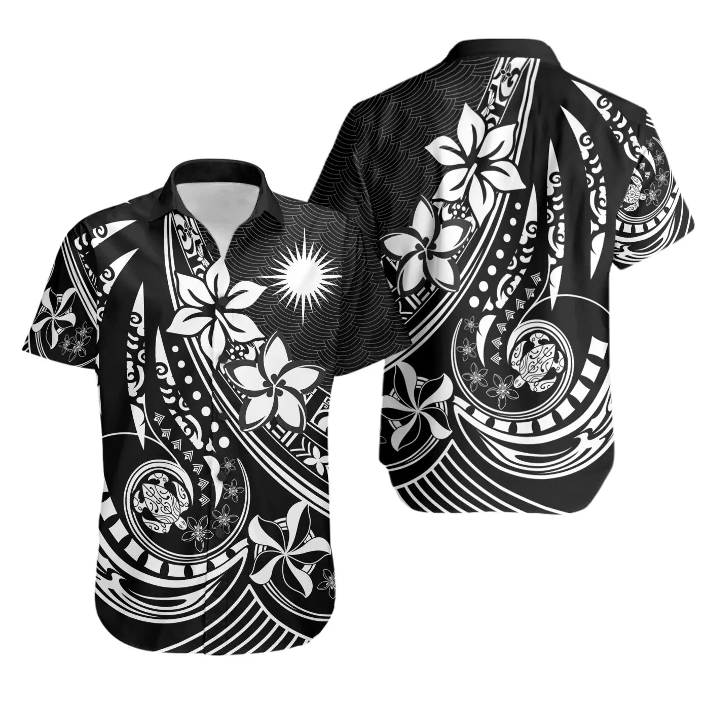 Marshall Islands Short Sleeve Shirt - The Flow OF Ocean