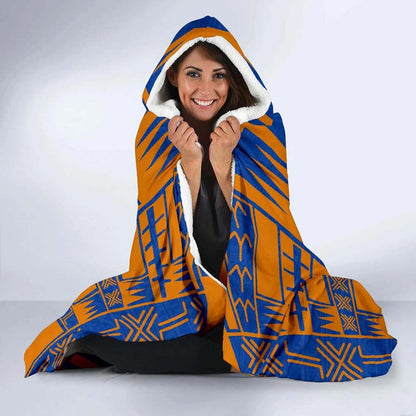 Marshall Islands Hooded Blanket - Polynesian Tattoo Flag