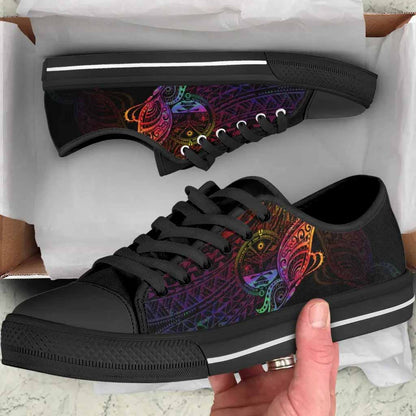 Marshall Islands Low Top Shoes - Butterfly Polynesian Style