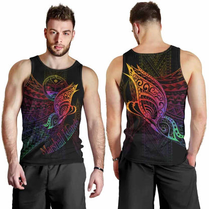 Marshall Islands Men Tank Top - Butterfly Polynesian Style