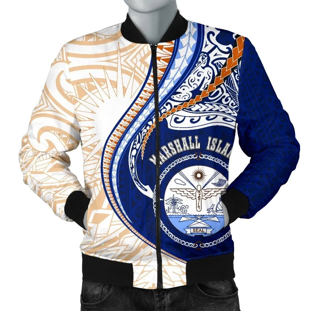 Marshall Islands Bomber Jacket Kanaloa Tatau Gen MH