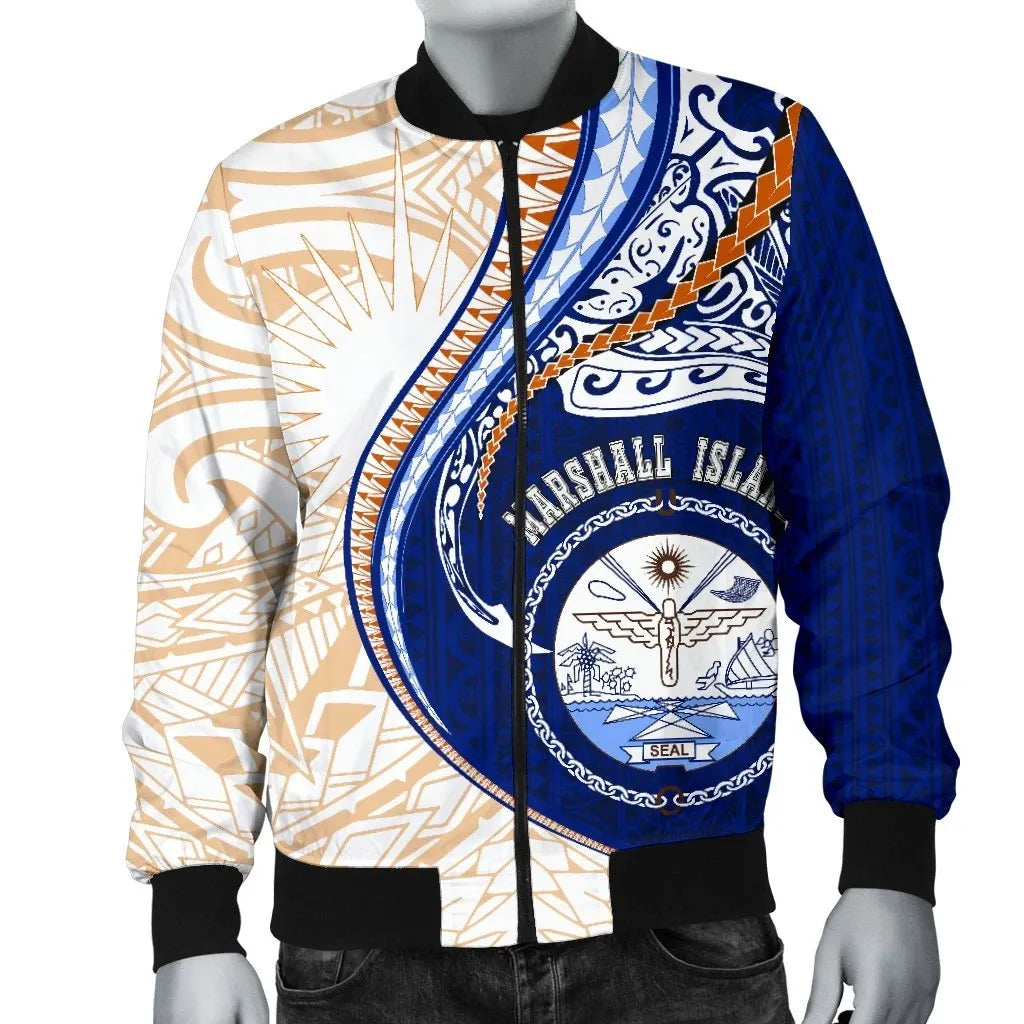 Marshall Islands Bomber Jacket Kanaloa Tatau Gen MH
