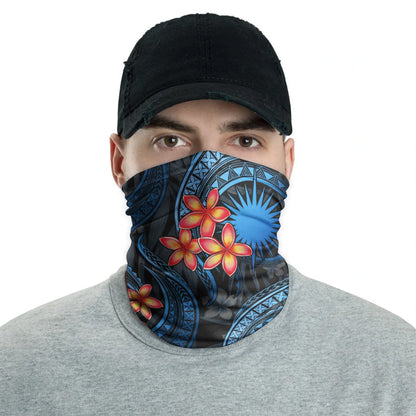 Marshall Islands Neck Gaiter - Plumeria Blue