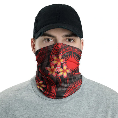 Marshall Islands Neck Gaiter - Plumeria Red