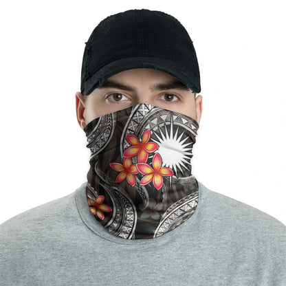 Marshall Islands Neck Gaiter - Plumeria White