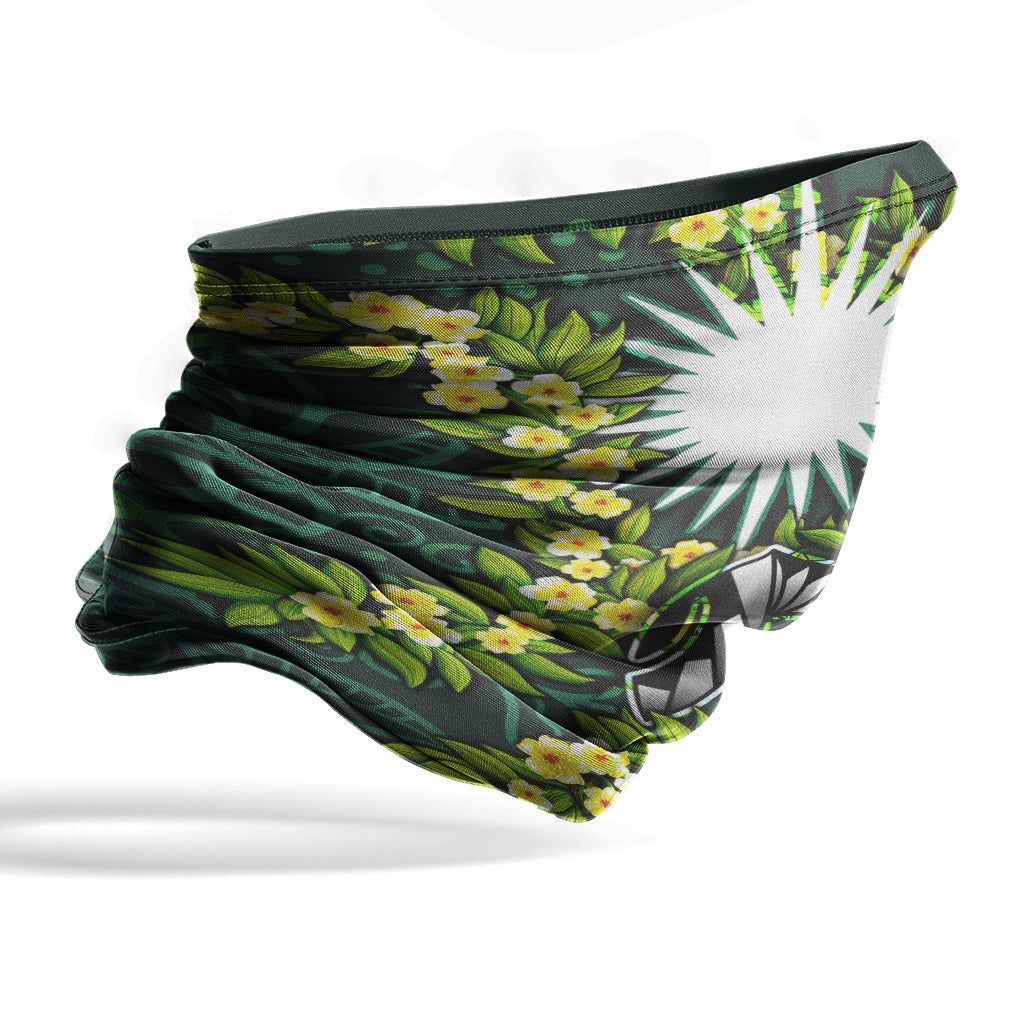 Marshall Islands Neck Gaiter - Ti Leaf Lei Turtle