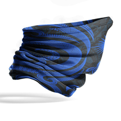 Marshall Islands Neck Gaiter - Turtle Tentacle Blue