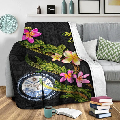 Marshall Islands Polynesian Blanket - Plumeria Tribal