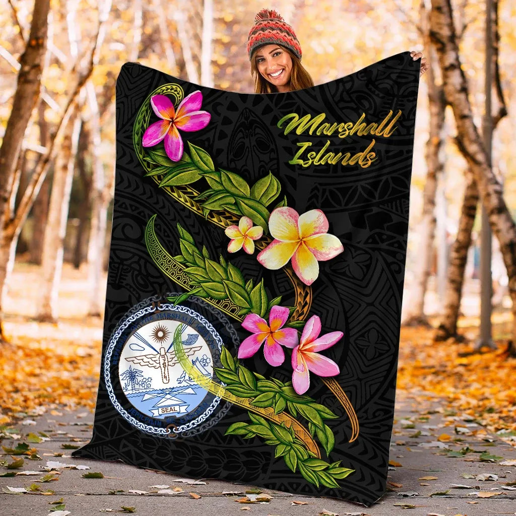 Marshall Islands Polynesian Blanket - Plumeria Tribal