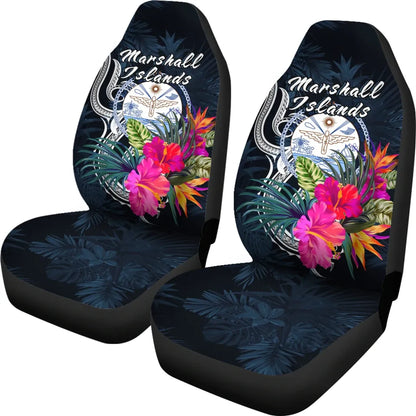 Marshall Islands Polynesian Car Seat Covers - Tropical Flower
