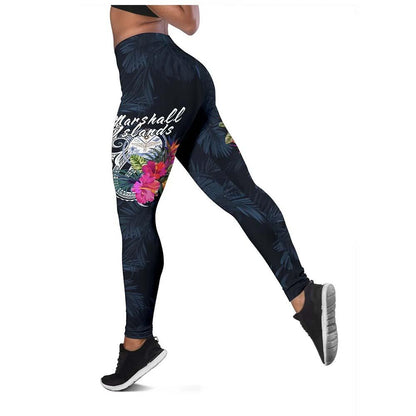 Marshall Islands Polynesian Legging - Tropical Flower