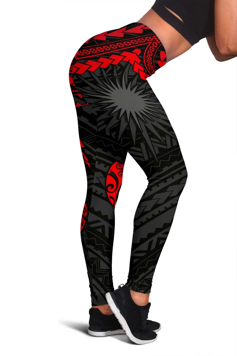 Marshall Islands Polynesian Legging (Women) - Red Turtle