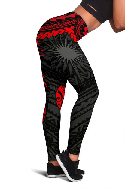 Marshall Islands Polynesian Legging (Women) - Red Turtle