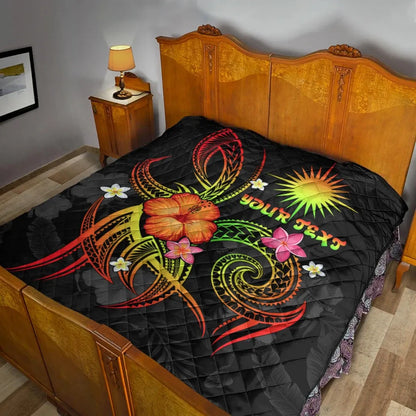 Marshall Islands Polynesian Personalised Premium Quilt - Legend of Marshall Islands (Reggae)
