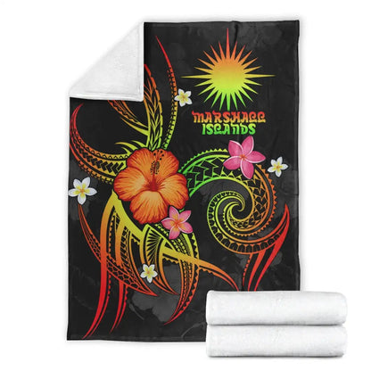 Marshall Islands Polynesian Premium Blanket - Legend of Marshall Islands (Reggae)