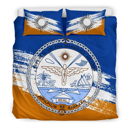 Marshall Islands Duvet Cover Set - Marshall Islands Seal Premium