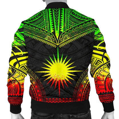 Marshall Islands Polynesian Chief Bomber Jacket - Reggae Version