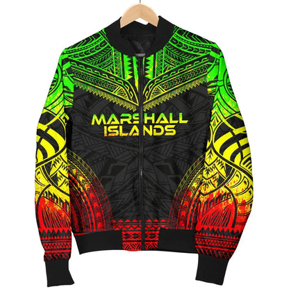 Marshall Islands Polynesian Chief Bomber Jacket - Reggae Version