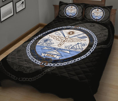 Marshall Islands Polynesian Quilt Bed Set