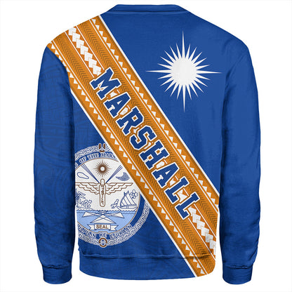 Marshall Islands Sweatshirt Flag And Coat Of Arms